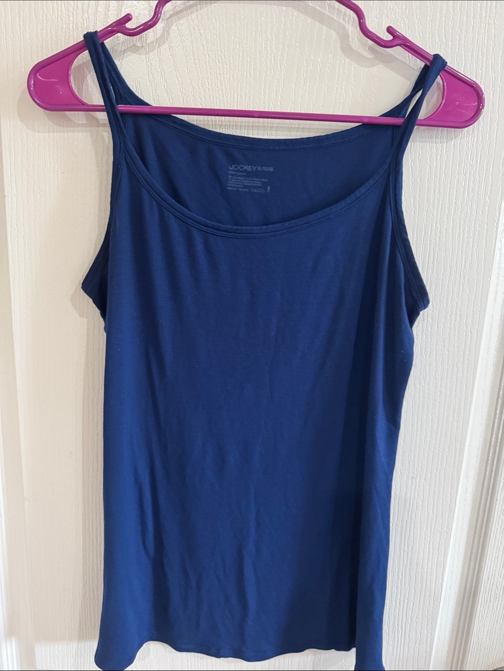 Jockey Navy Slim-Strap Tank Top
